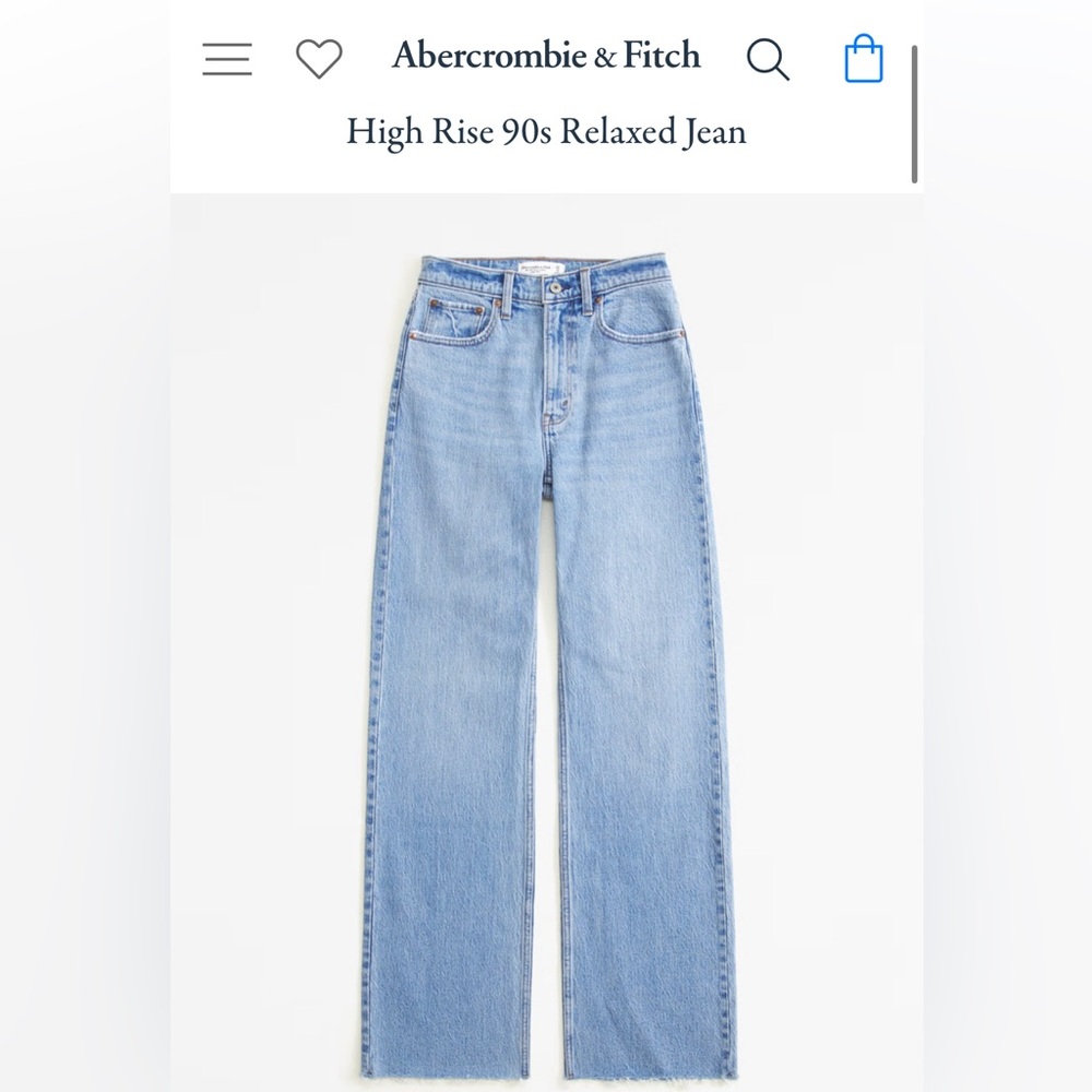 Abercrombie & Fitch 90s high rise relaxed jeans